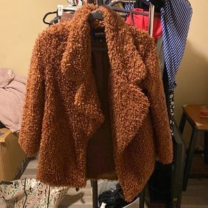 Brown Fuzzy Coat